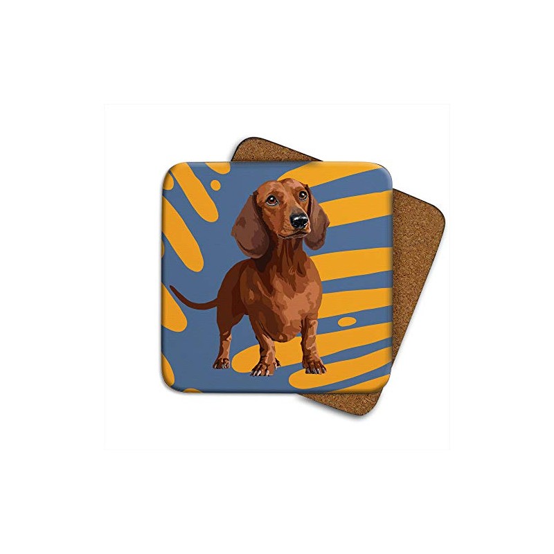 Dachshund - Set of 4 Coasters - Leslie Gerry Animal