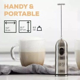 CAFE CASA Café Casa Milk Frother for Coffee - 2 Speed Handheld, Drink Mixer Barista