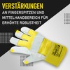 MK-Glove Robust Work Gloves Leather Men - Gardening Gloves with