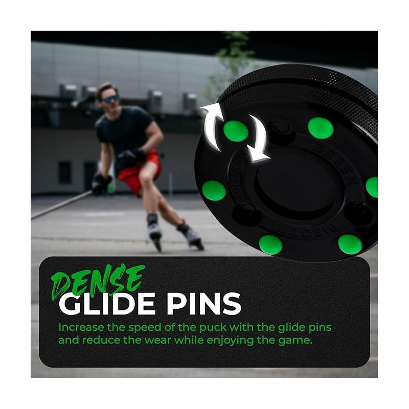 Green Biscuit Roller Puck Pink 24 Pack