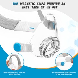 Replacement Cushion Set for AirFit F20 - Includes Cushion, Frame, Headgear & Clips(No Elbow) - Reliable Seal, Comfortable Fit Replacement Supplies (Large)