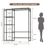 Wardrobe Closet, Portable Clothing Rack for Hanging Clothes, Free Standing