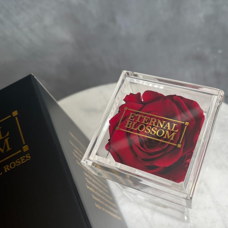 Eternal Blossom Preserved Real Infinity Rose Makeup Box | Lasts