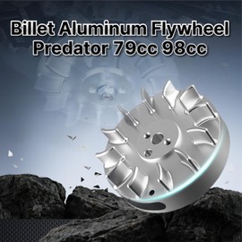 Hanyosa Billet Flywheel for Predator 79cc 98cc Silver