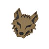 Wolf Tactical Military Morale Lasercut Patch [Coyote Tan]