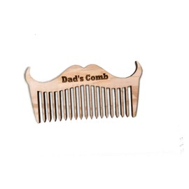 Wooden Beard Comb Beard & Moustache Dad's Pocket Comb Dad Fun Comb Natural Anti-static Engraved Comb Gift for Dad