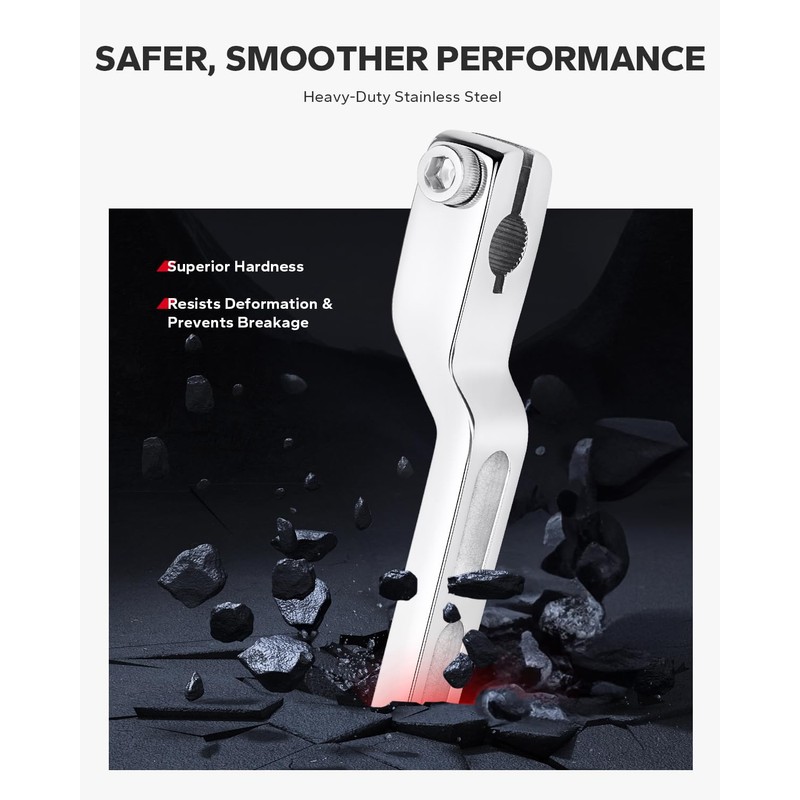 Amazicha Stainless Steel Heel Toe Shift Lever Pegs Shifter Lever