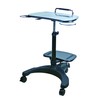Aidata Ergonomic Sit-Stand Mobile Laptop Cart Work Station with Printer