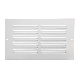 Rocky Mountain Goods Air Return Grille - Heavy duty steel with premium finish - Includes full installation kit - Louvered design - Paintable vent cover - Matte white - Consistent air flow (10" x 4")