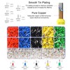 Ferrule Crimping Tool Kit, Self-adjusting Hexagonal Pliers(AWG23-10) Wire Terminals Crimper
