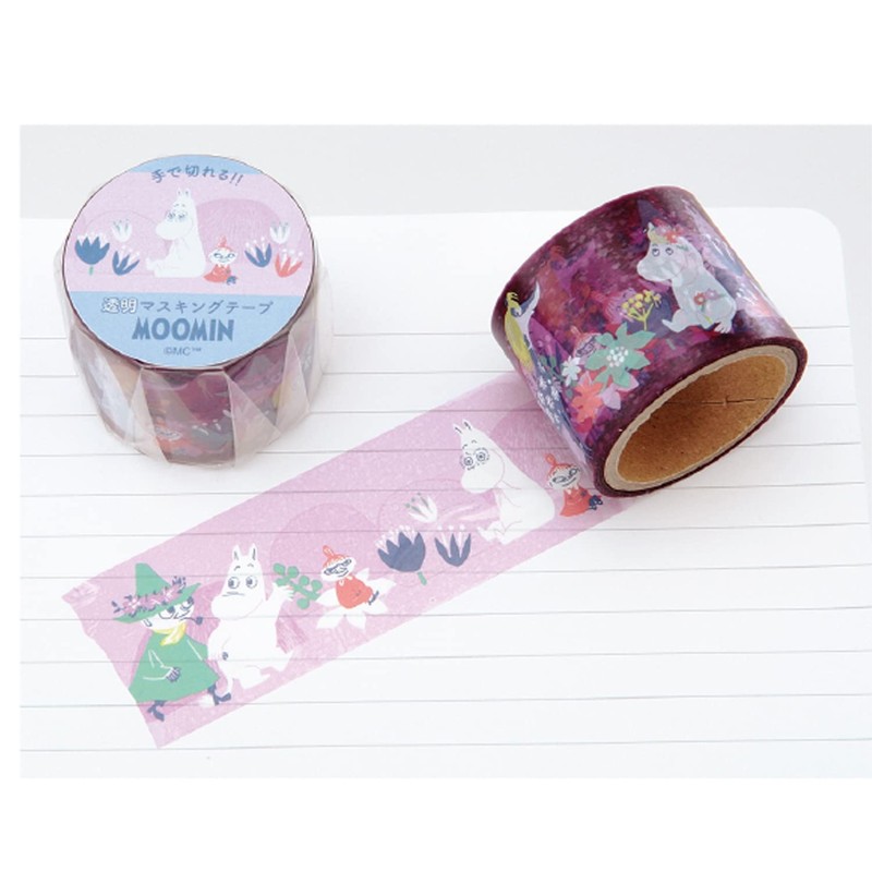 Gakken StaFul Moomin Masking Tape, Clear, 1.2 inches (30 mm)