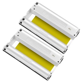 USUPERINK 2 Pack Compatible Ink Cassette Replacement for Canon Selphy KP-108IN KP-36IN Color Ink Cassette 4X6 Inch for Selphy CP1300 CP1500 CP1200 Wireless Compact Photo Printer