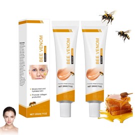 2 Stück Bienengift Anti-Falten-Creme, Anti-Falten-Feuchtigkeitscreme für Gesicht und Hals für Alle Hauttypen