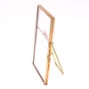 POFET Gold Metal Floating Pressed Glass Picture Frame with Metal
