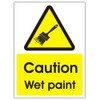 Caution Wet Paint Sign 150mm x 200mm - Rigid Plastic
