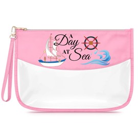 Sfodiary Beach Gifts for Women Birthday Makeup Bag Ocean Gifts for Beach Lovers Gift Ideas Cosmetic Bag Sea Themed Christmas Graduation for Girl Teens Sister Friends Daughter Zipper Travel Pouch