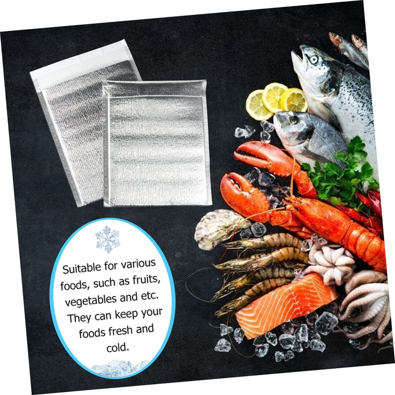 Zerodeko 100pcs Multi Function Insulated Bags Thicken Aluminum Foil Storage