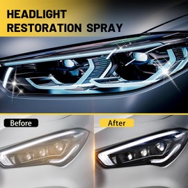 Automotive Headlight Cleaner & Restoration Kit – Instantly Restores Yellowed, Cloudy & Oxidized Headlamps – Fast Oxidation Removal with UV Protection – Easy Spray, No Rubbing, Universal Fit, 5 fl oz