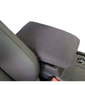 Car Console Covers Plus Made in USA Designed for Volkswagen Tiguan 2018-2022 Fleece Auto Armrest Center Console Cover Protector Dark Gray