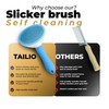 Tailio Self-Cleaning Slicker Brush for Dogs & Cats – Deshedding