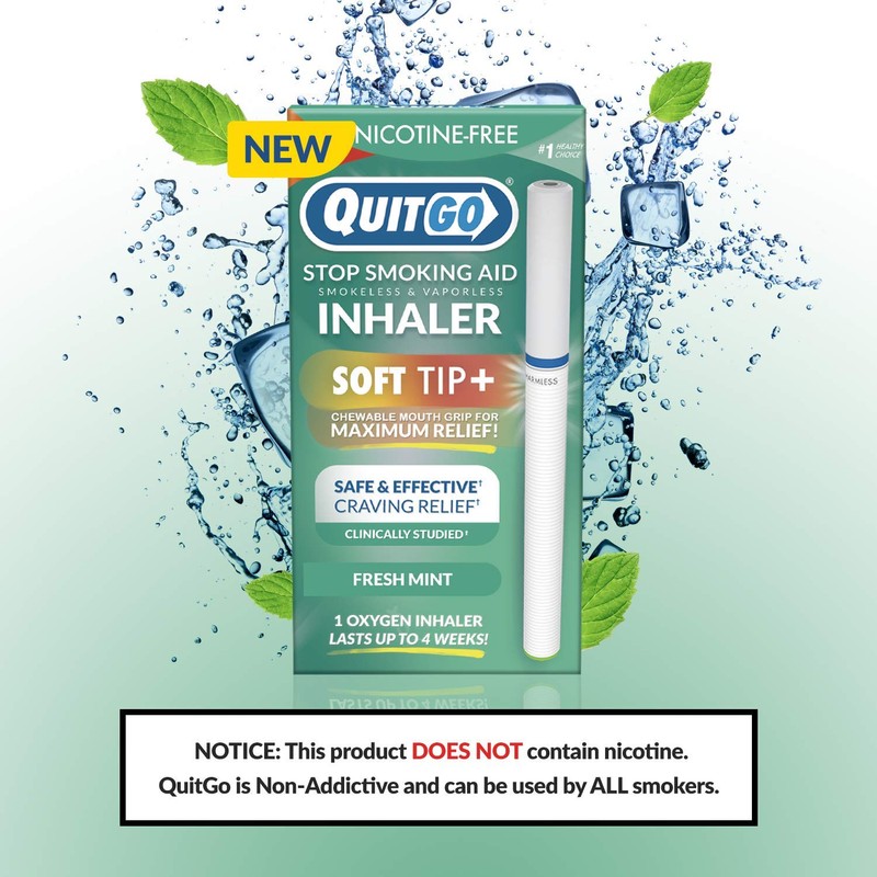 Stop Smoking Remedy, Smoke-Free Oxygen Inhaler, Chewable Mouth Grip to