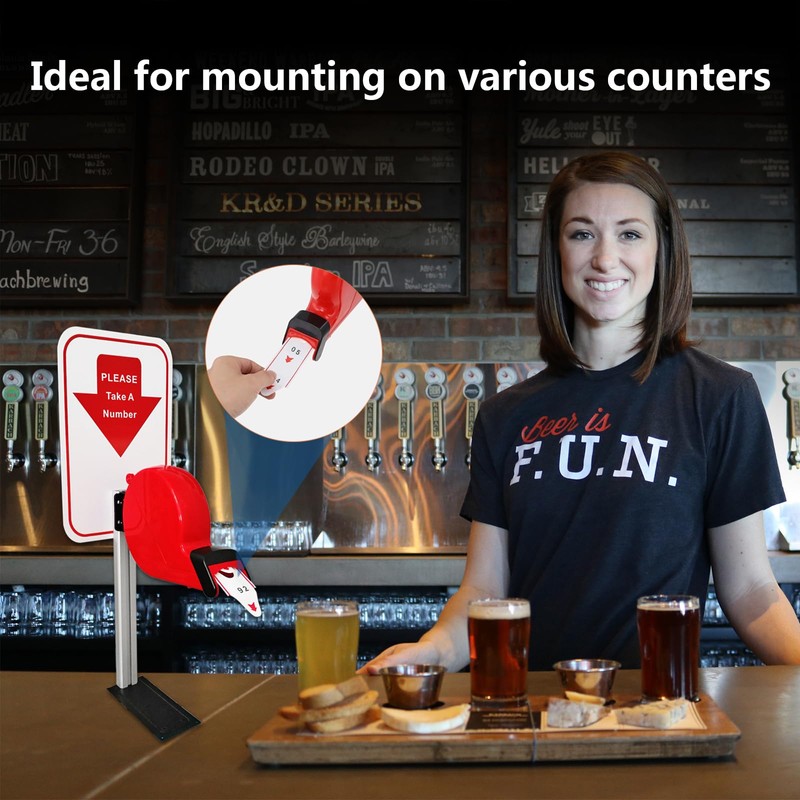 Take a Number System Ticket Machine Ticket Dispenser with Stand