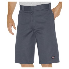 Dickies Mens 13 Inch Relaxed Fit Multi-Pocket Short, Charcoal Gray, 32