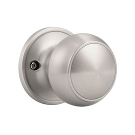 Probrico 4 Pack Classic Closet Door Knobs Dummy Door Knob, Individual Non-Turning Dummy Door Knob Single Side, Satin Nickel Interior Door Knobs