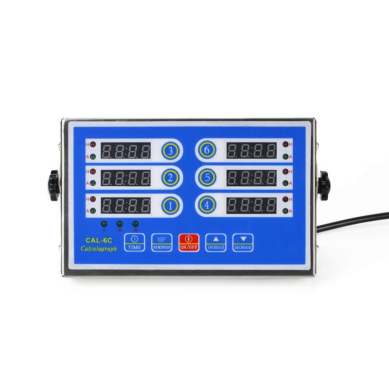 NJTFHU Commercial Kitchen Timer 6 channels Restaurant Timer Commercial Cooking