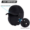 Men Trapper Hat Thermal Faux Fur Lined, Winter Windproof Bomber