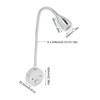 RV Interior Reading Lights Bedside Reading Lamp 10‑30v Dimmable Adjustable