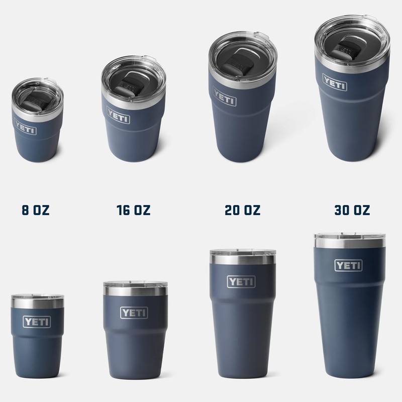 YETI Rambler 16 oz Stackable Tumbler, Vacuum Insulated, Stainless Steel