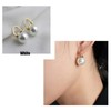 Qimily Quality Freshwater Cultured Pearl Earrings Leverback Dangle Stud Silver