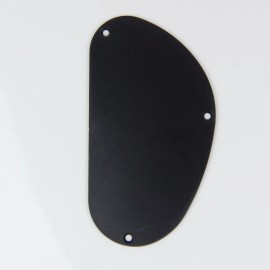 mLaval Guitar Parts ABS Plastic Back Plate Cavity Cover, kidney Shape, V-2, Black