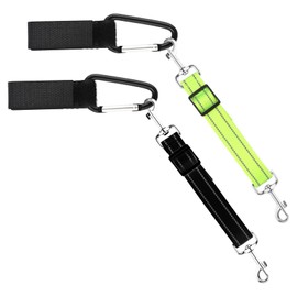 2pcs Dog Grooming Extender Strap, Nylon Grooming Loop Dog Grooming Extension Adjustable Grooming Loop Extender Straps for Dog Groomers Helper (Black, Green)