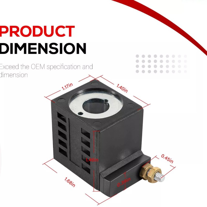 for Deltrol EF-1082 8-32 Solenoid Coil 12VDC/16W Fits for Hydraulic