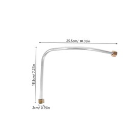 SEWACC 2pcs Aluminum Air Compressor Replacement Long Hose Connections Fit for Air Compressor Accessories Easy Installation and Stable Attachment