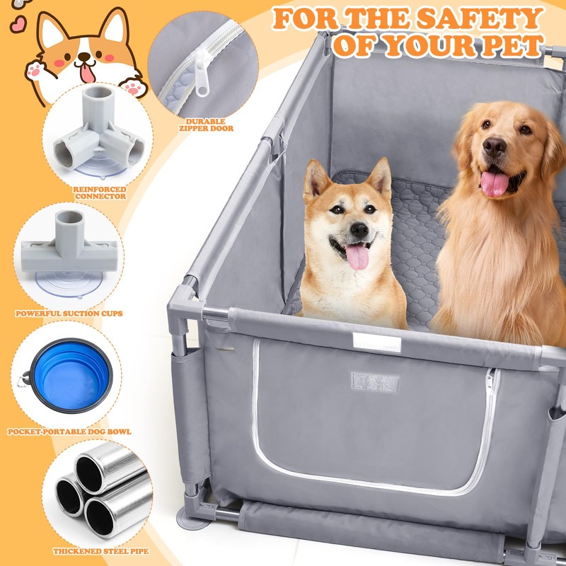Whelping Box for Dogs and Puppies 48x48x18 inch Pet Whelping