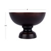 Koyal Wholesale Metal Modern Minimalist Round Pedestal Bowls, Metal Compote