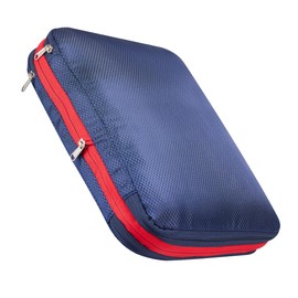 Amifun Travel Compression Bag, Travel Pouch, Storage Pouch, Zipper, Business Trip, Travel, Convenient Goods, Compression to Save About 50% of Clothing Space, Blue, Size M