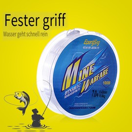 2er 100m Nylonschnur Angelschnur, 0.4mm Angelschnur Transparent Nylonfaden,Verschleißfest Fischdraht Reißfest Nylonschnur zum Aufhängen für Angeln Bastelarbeiten Dekorationen