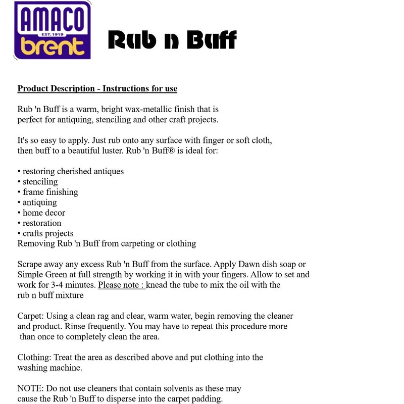 Rub n buff - Autumn Gold (Packed in Clear Bag)