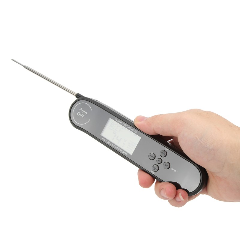 Digital Multifunction Food Thermometer Folding 180° Rotation Probe 22℉572℉ 30℃300℃