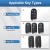 YO&YOYE for Jeep Key Fob Cover, Full Protection Key Case
