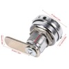 AUNMAS Cabinet Coded Lock, Stainless Steel Silver 3 Digit Code
