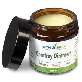 Remedinature Comfrey Ointment, Body Joint Skin Balm, Natural and Odourless, 60ml