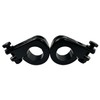 Universal Gloss Black Foot Peg P-Clamp mounting kits Compatible with