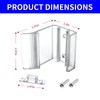 4Pack RV Sliding Mirrored Door Latch Universal Sliding Closet Door