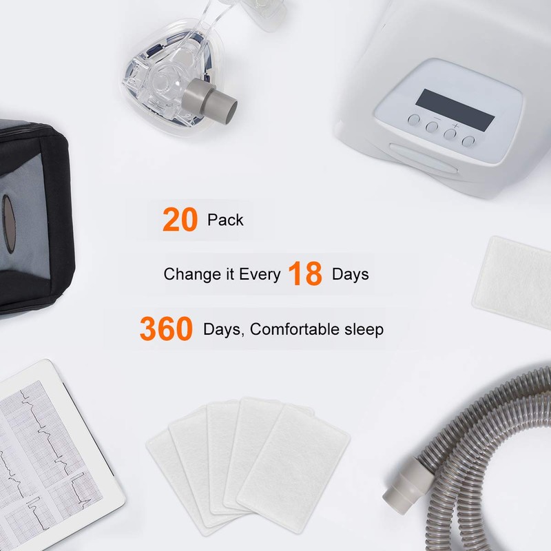 20 Pack CPAP Filters ResMed Premium Disposable Air Filter Universal
