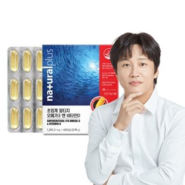 Low-Temperature Supercritical RTG Omega-3 Vitamin D 60 Capsules 1 Box / Simultaneous Care for Blood Circulation and Bone Health / 저온초임계 알티지 오메가3 비타민D 60캡슐 1박스  혈행건강 뼈건강 동시케어